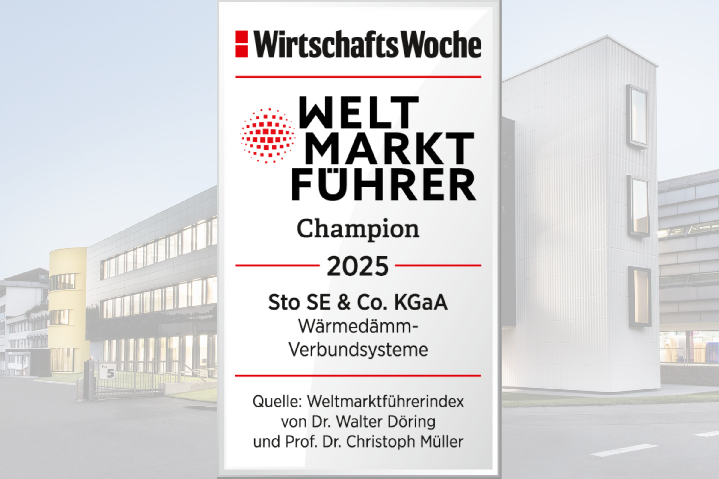 Sto Weltmarktführer Wärmedämmverbundsysteme