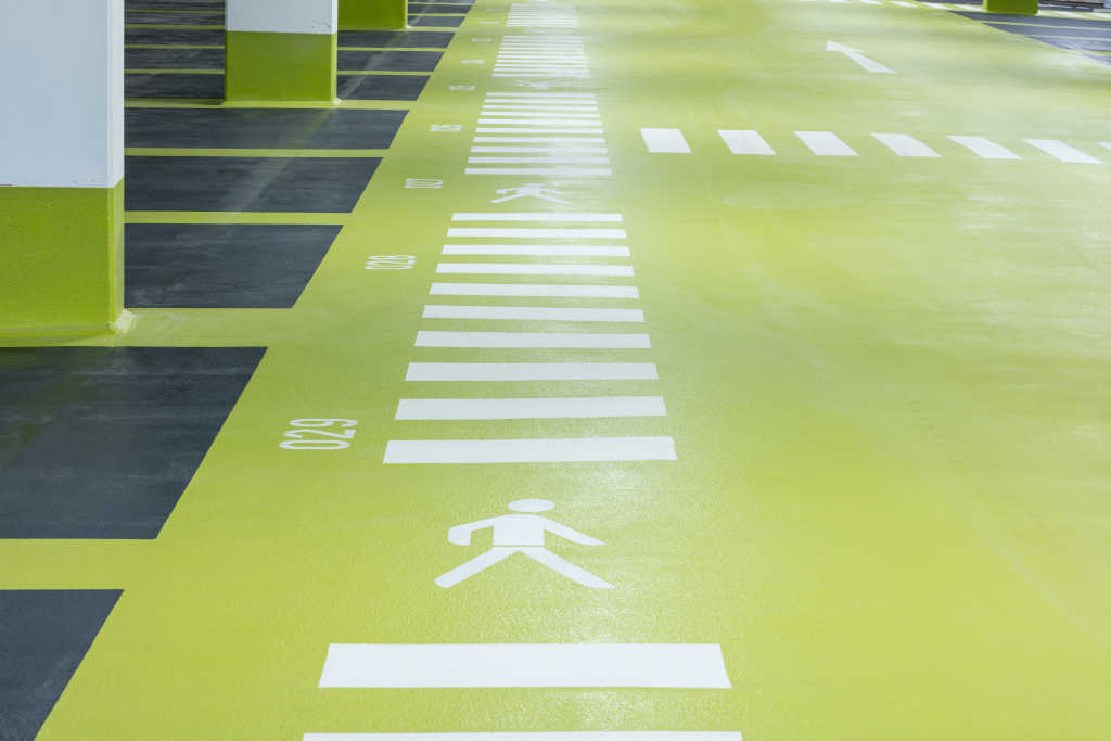 Tiefgarage Cranachhöfe Essen mit StoCretec‑Oberflächenschutzsystem.