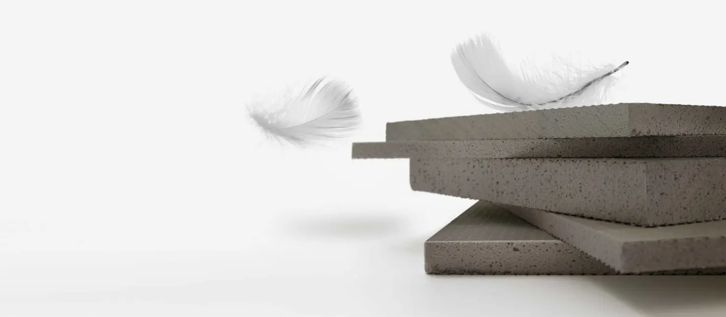 Putzträgerplatte für VHF: StoCarrier Aero, leichte Trägerplatte, Stapel Trägerplatten grau