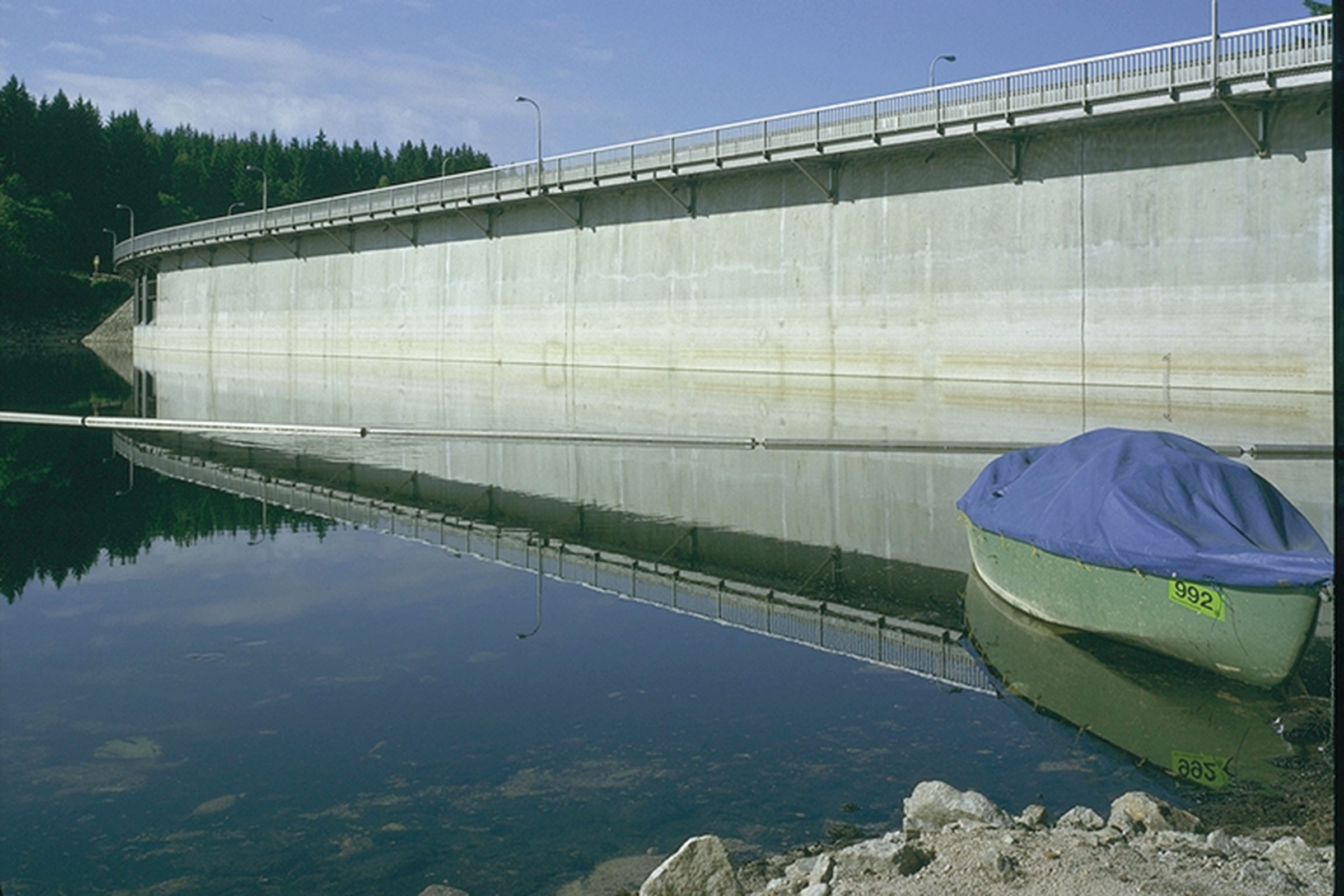 Staumauer Schluchsee, DE, Sto-Kompetenz: Nassspritzmörtel StoCrete TS 200