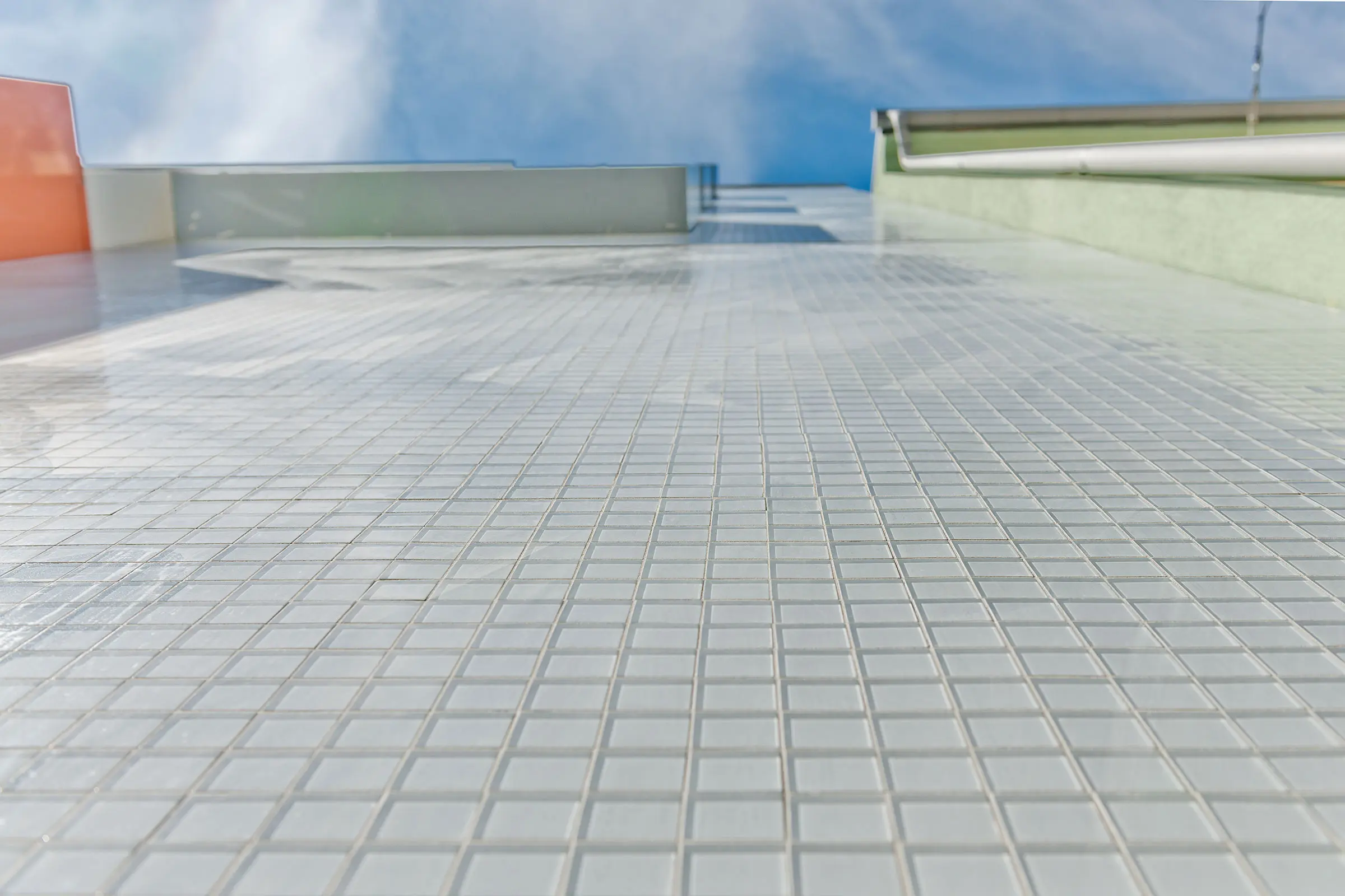 BTV, Wilhelm-Greil-Straße, Innsbruck, Fassade, Glasmosaik, Detail