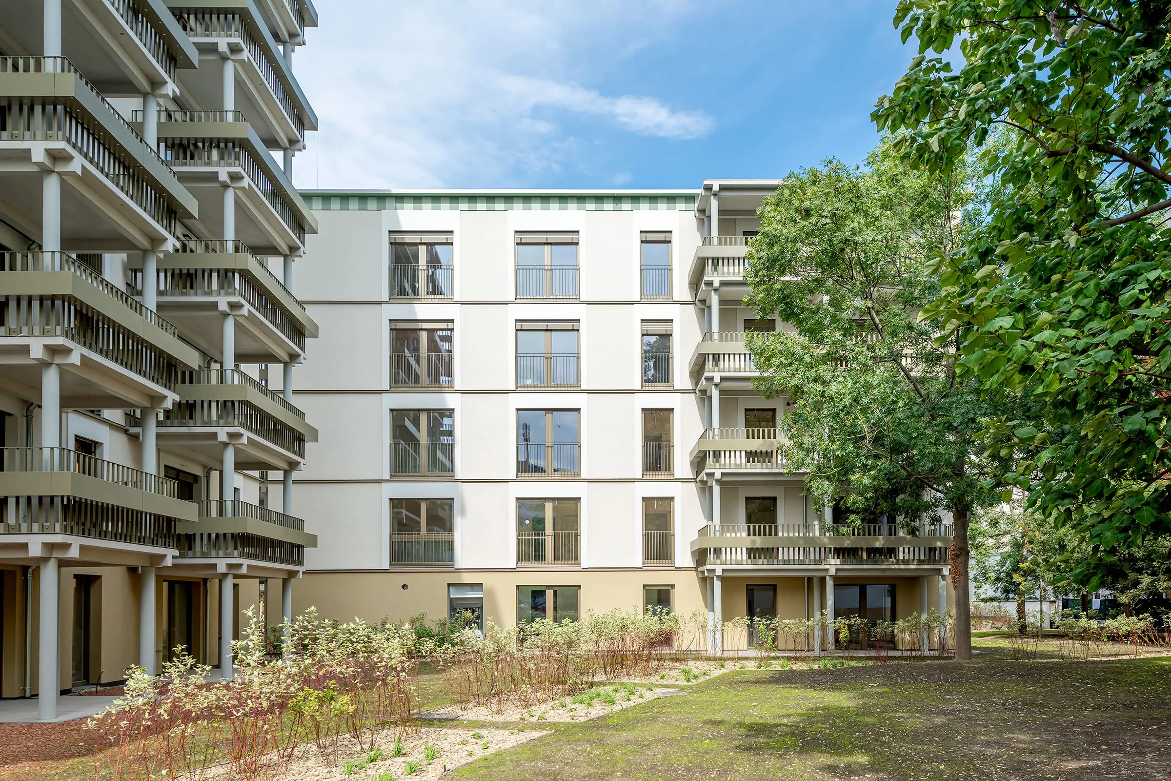 LeopoldQuartier Living, Wien, Holz-Hybrid Bauweise, StoVentec R