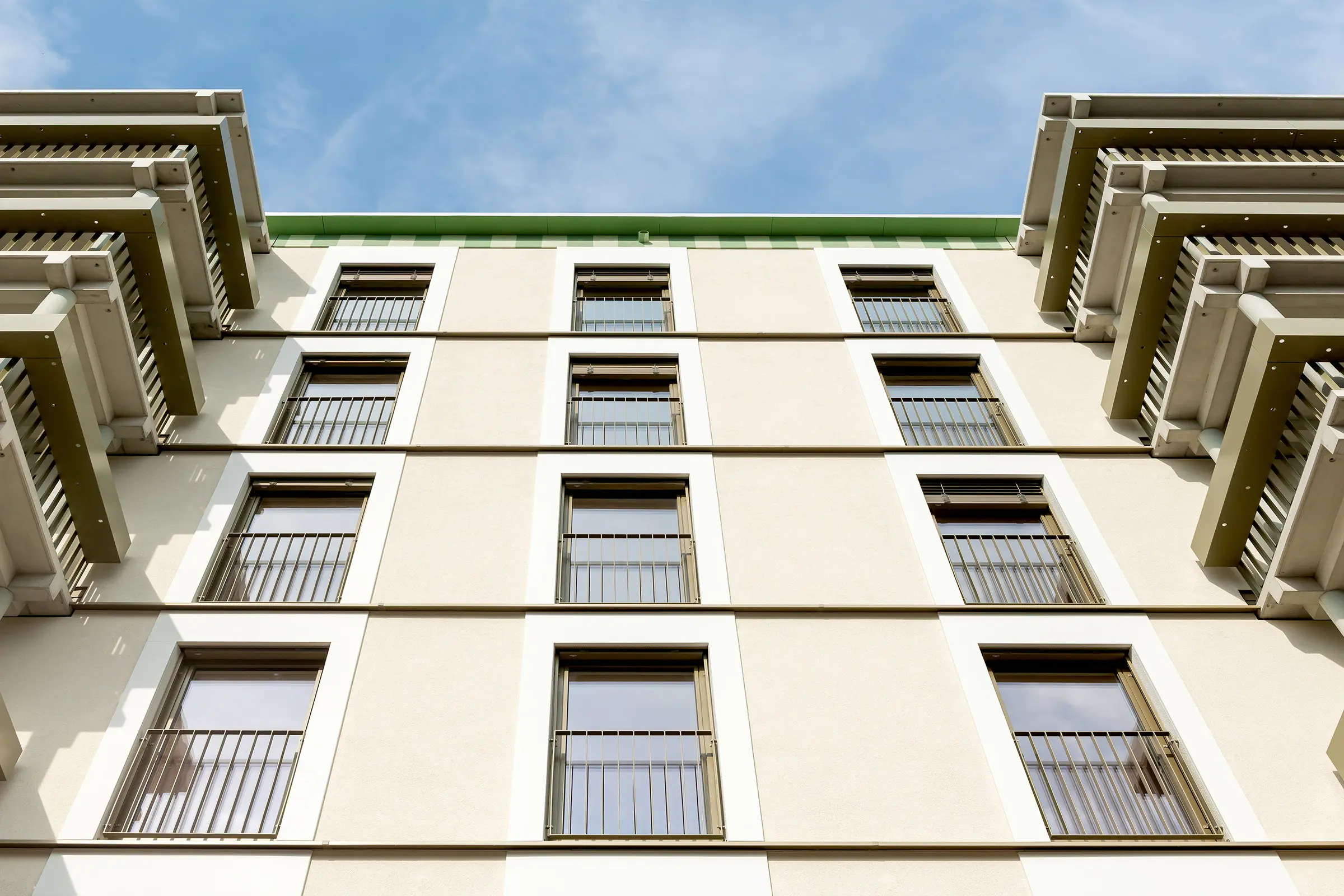 LeopoldQuatier Living, Wien, Holz-Hybrid-Bauweise, StoVentec R