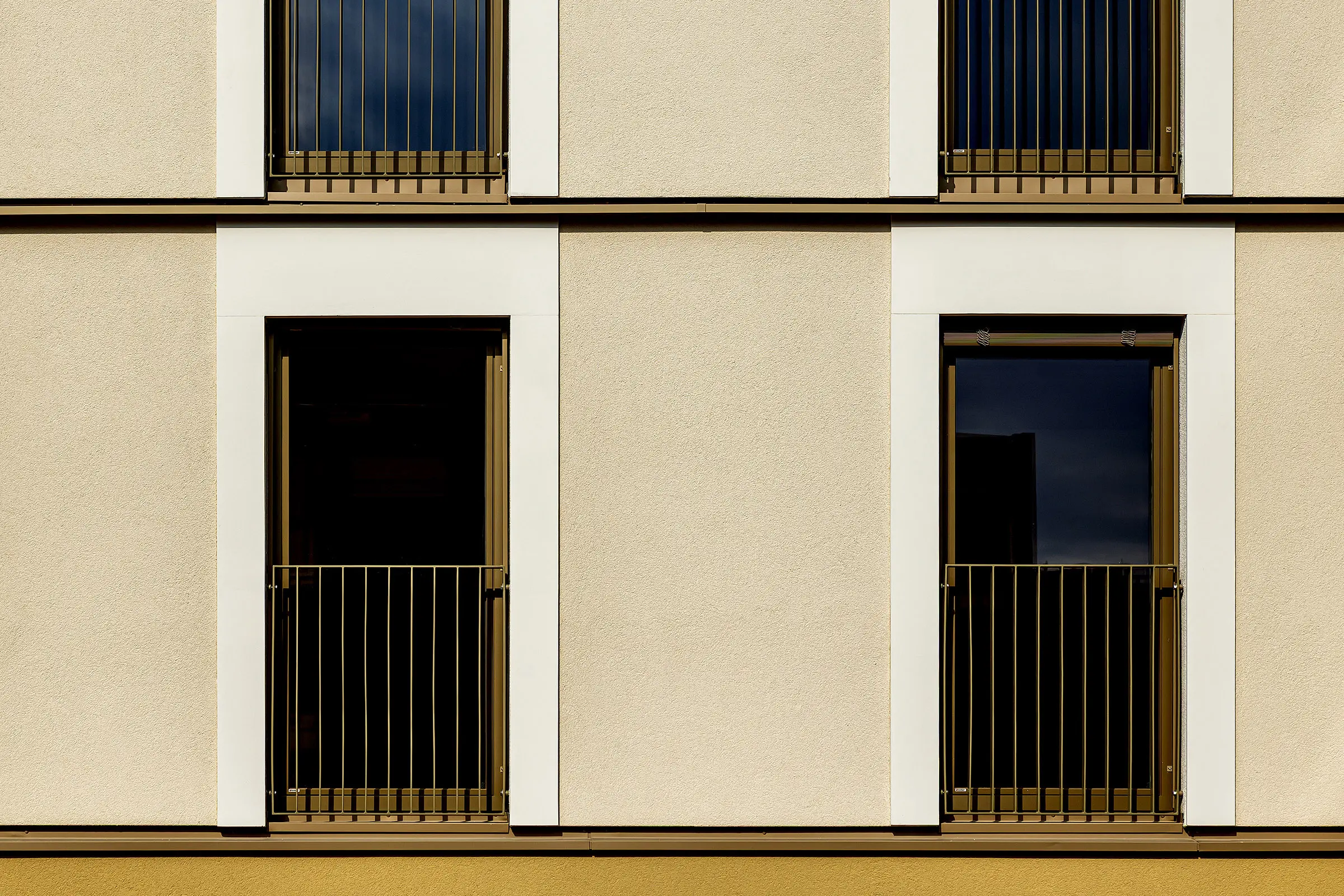 LeopoldQuartier Living, Wien, Holz-Hybrid Bauweise, StoVentec R, Detailaufnahme