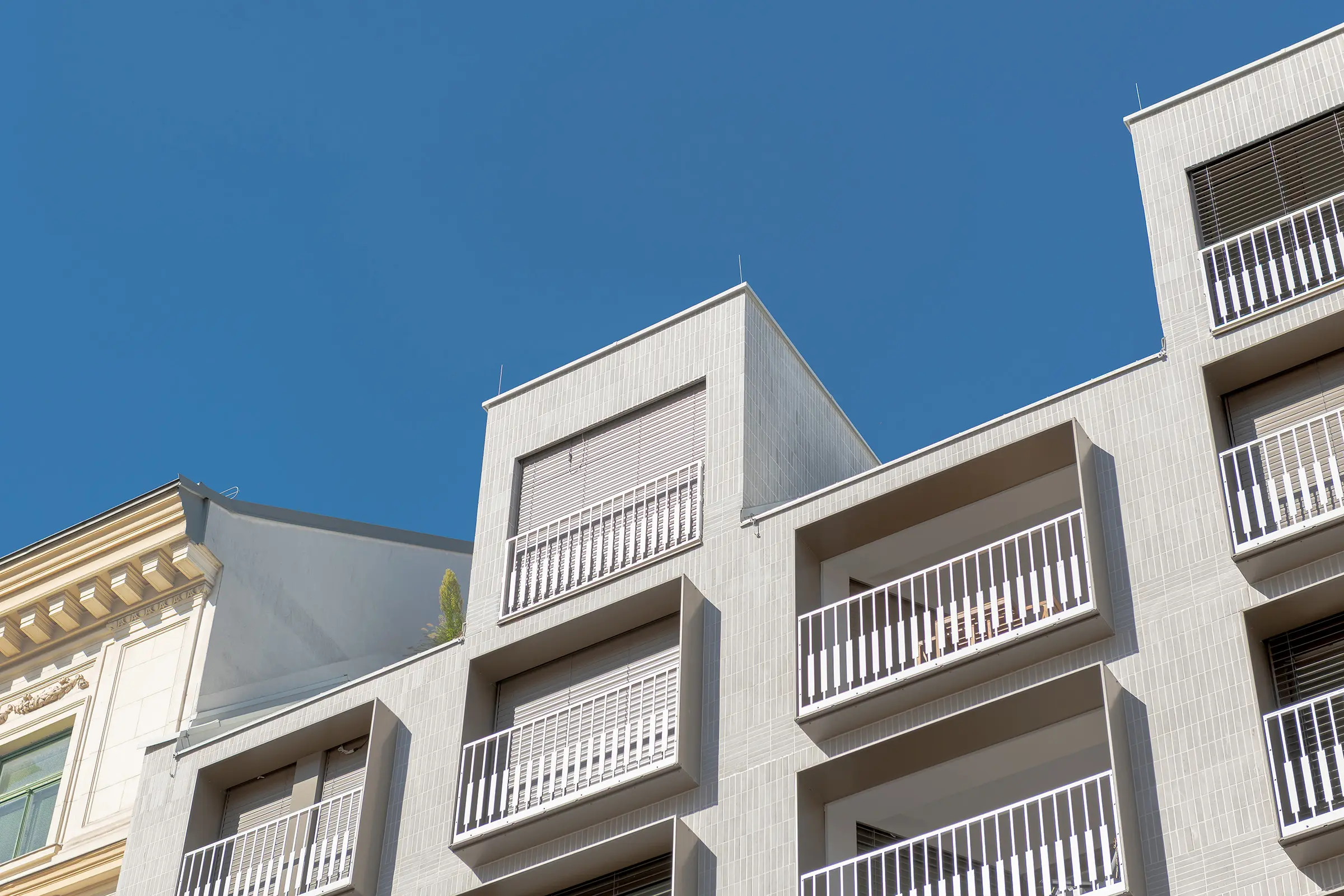 Wohnbau Porzellangasse, StoBrick Klinkerfassade