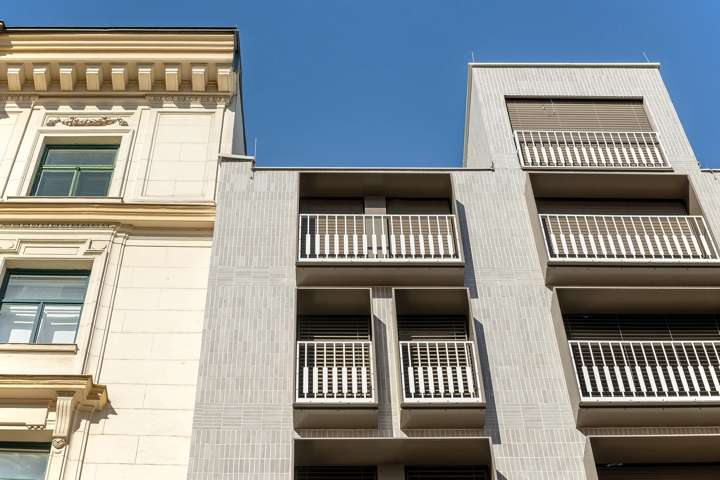 Wohnbau Porzellangasse, StoBrick Klinkerfassade