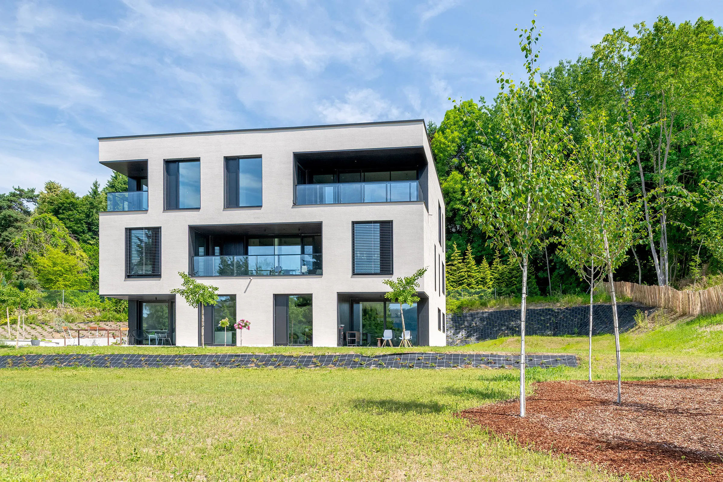 Wohn- und Bürohaus Jerolitschstraße, Klagenfurt, Kreative Putzfassade, StoSignature Exterior