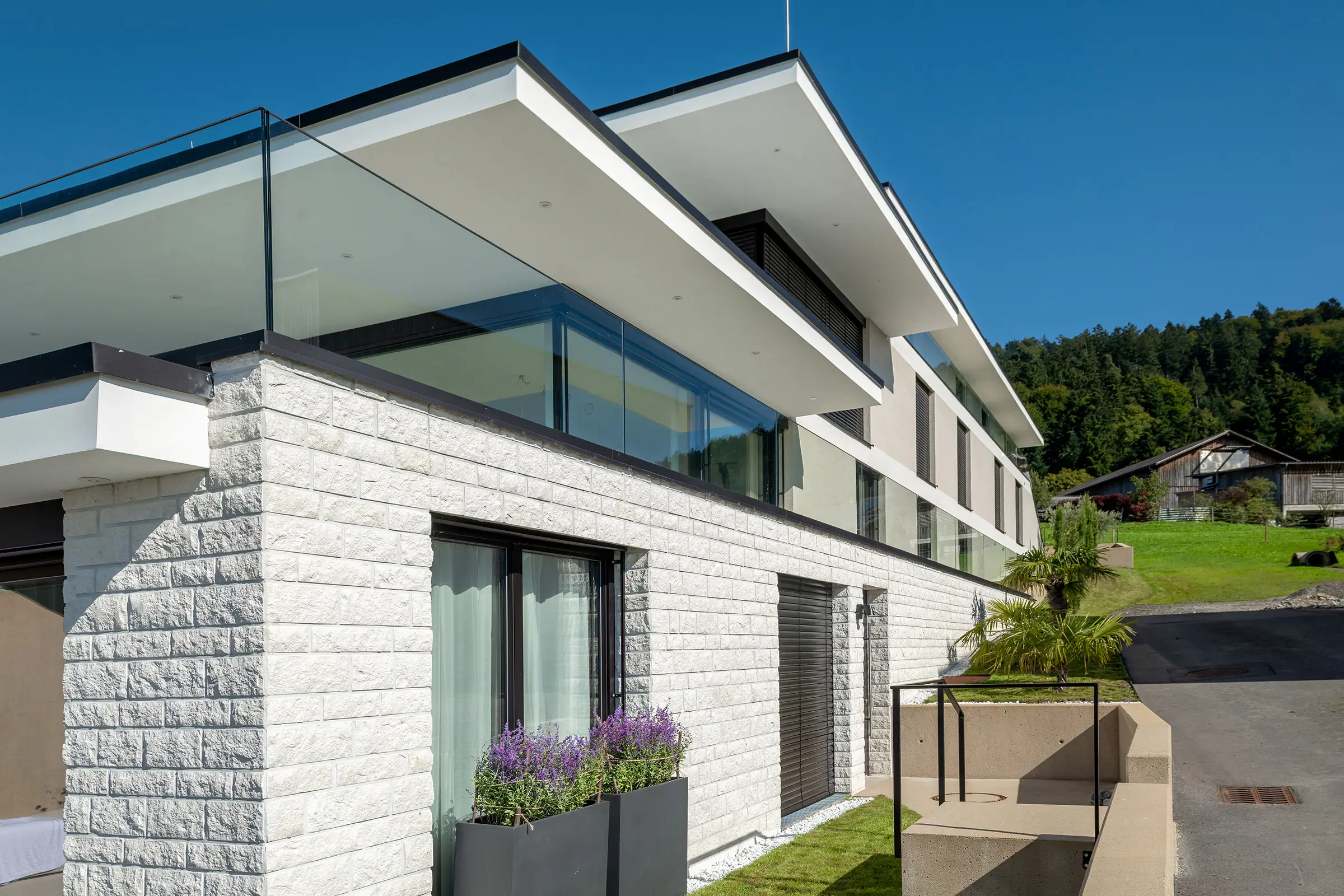 Wohnanlage am Giggelstein, Hörbranz, StoStone Natursteinriemchen San Pietro