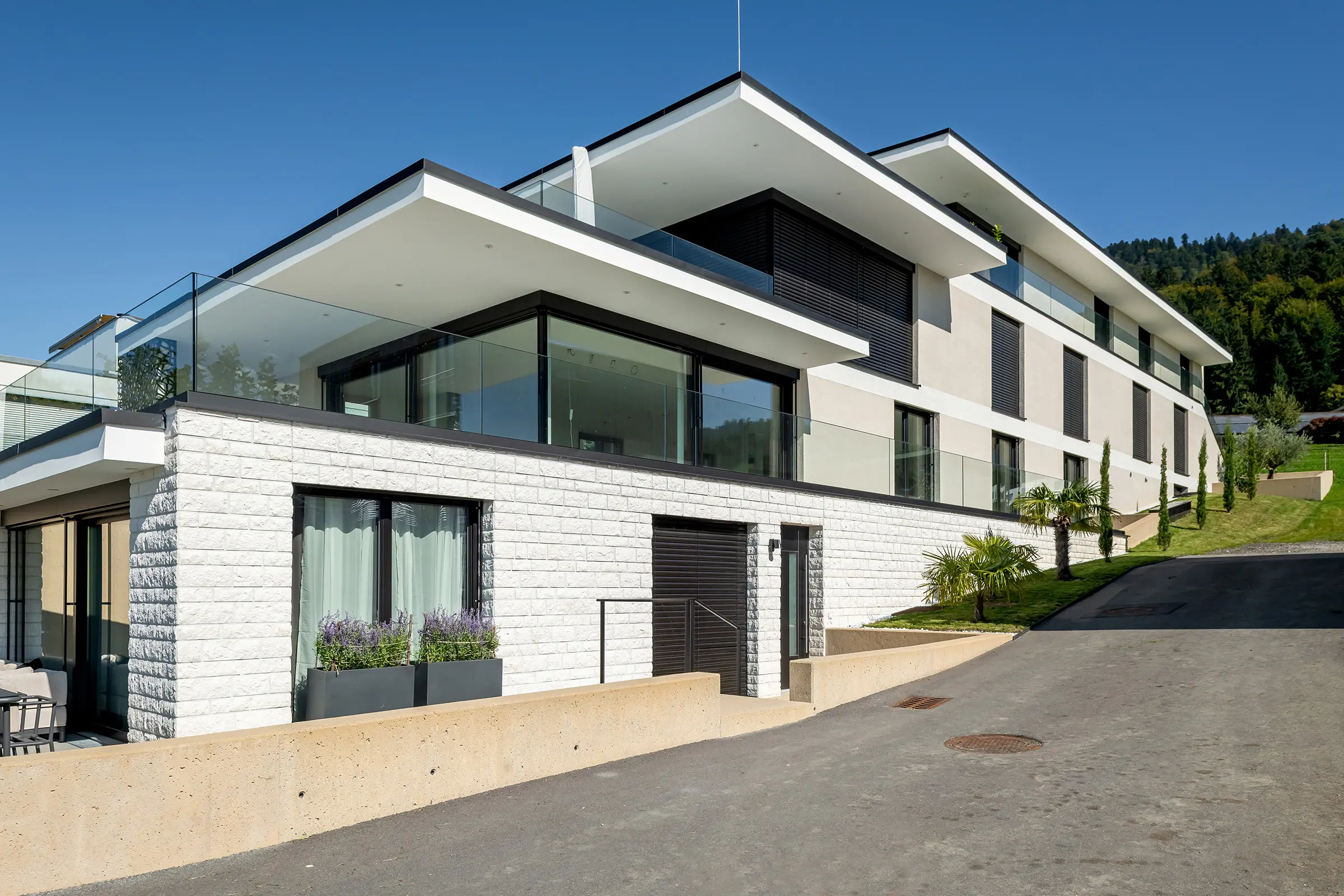 Wohnanlage am Giggelstein, Hörbranz, StoStone Natursteinriemchen San Pietro