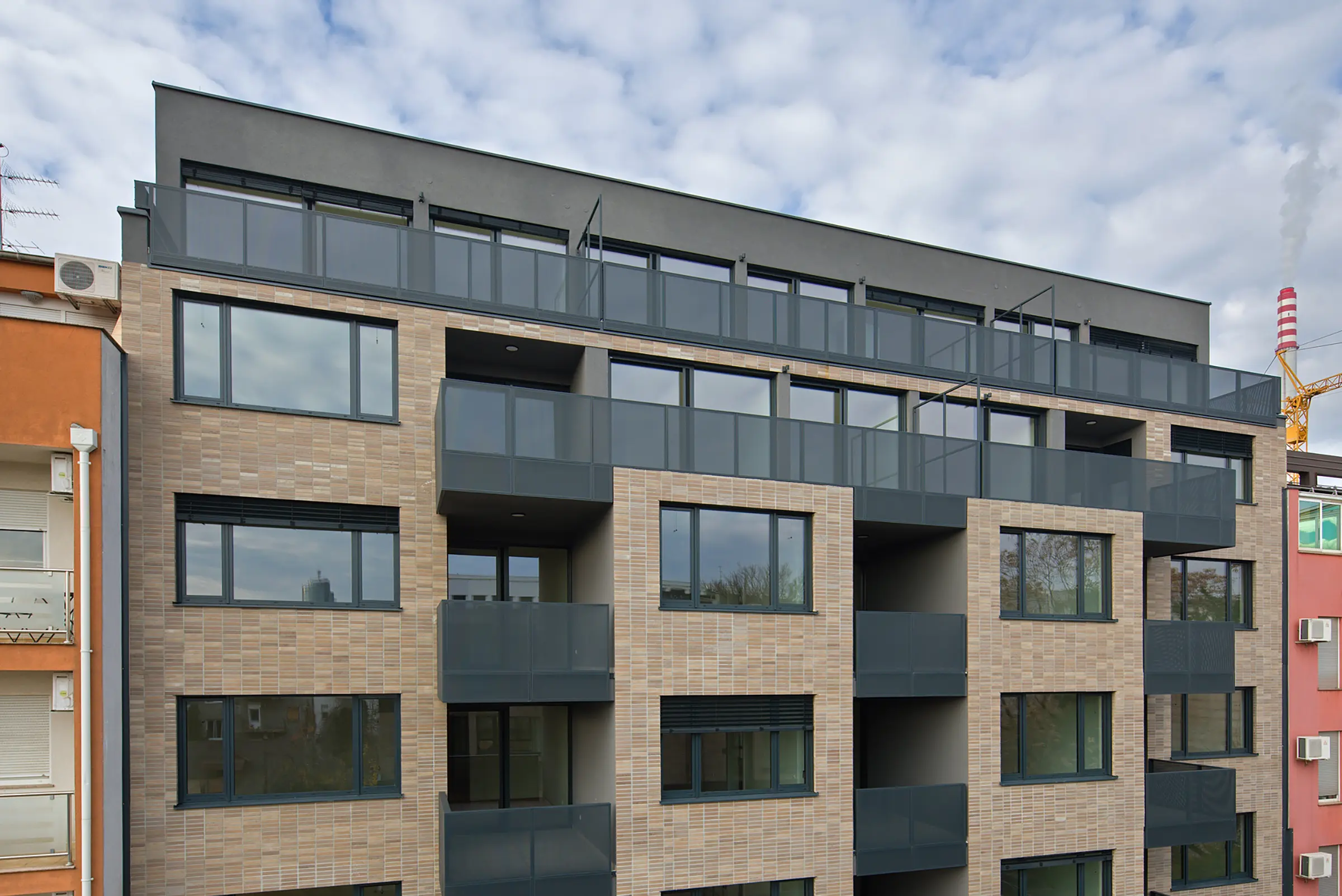 Wohnanlage Trakošćanska, Zagreb, Kroatien, StoBrick Klinkerfassade