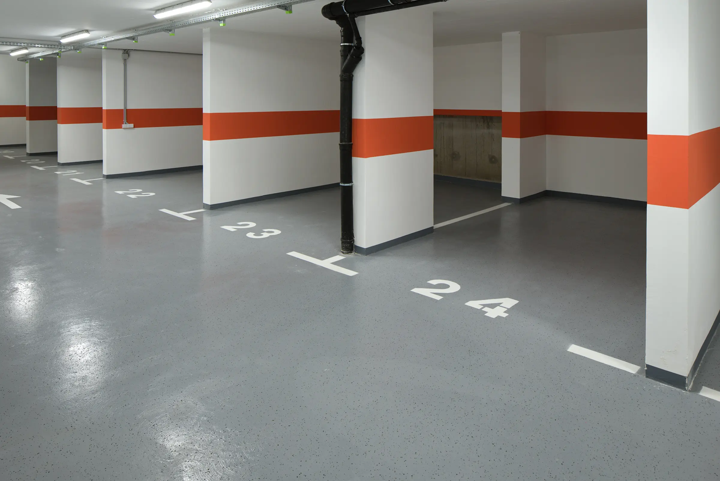 Wohnanlage Trakošćanska, Zagreb, Kroatien, Bodenbeschichtung