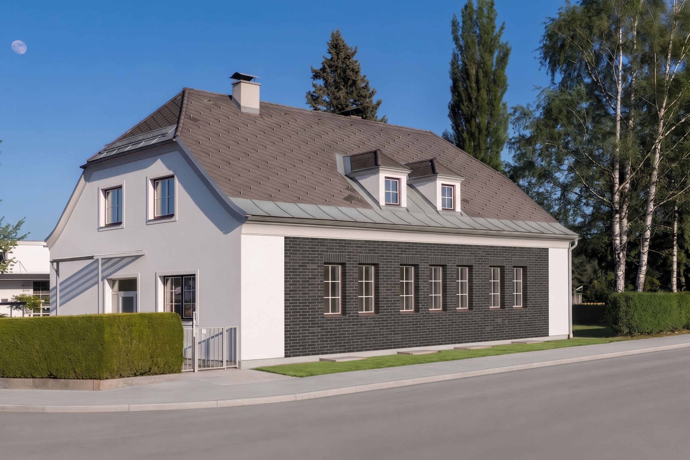 StoBrick als Fassadenakzent