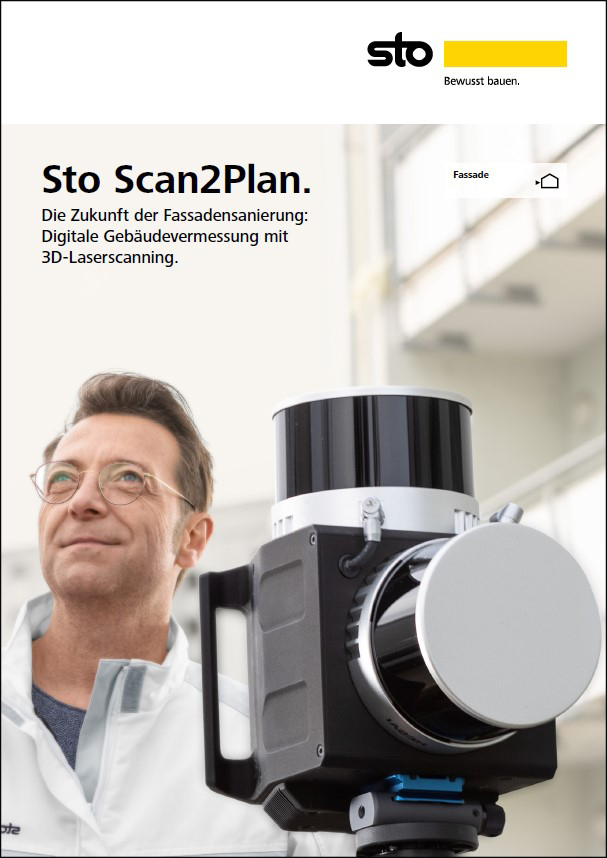 Sto Scan 2 Plan, Die Zukunft der Fassadensanierung,  Digitale Gebäudevermessung mit 3D-Laserscanning.