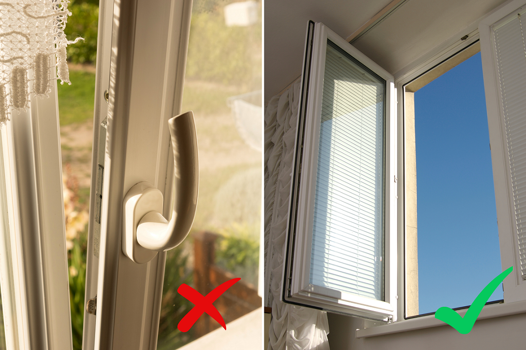 Schimmel entfernen durch richtiges Lüften