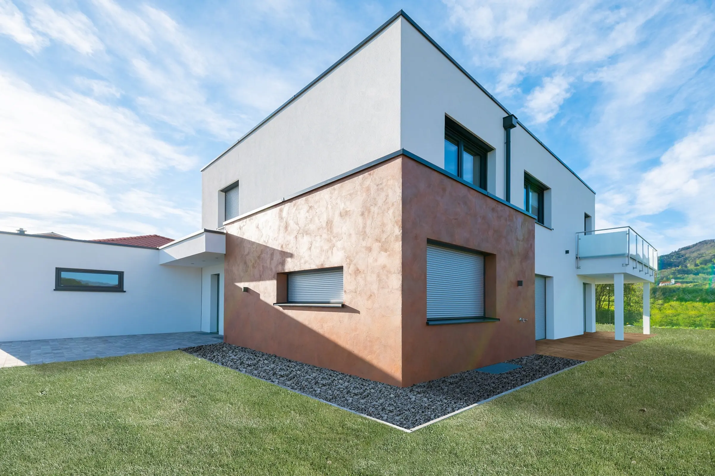 Einfamilienhaus Fassadenfarben Sto