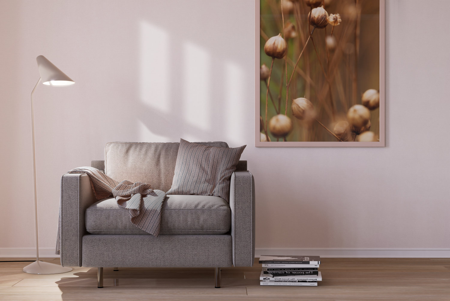 StoColor 24+ Interior Colors - Wandfarbe Rosa im Wohnzimmer